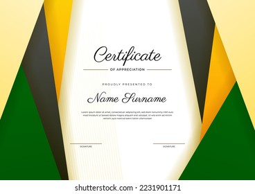 Certificate design vector for diploma certificate, employee of the month, award certificate template and much more