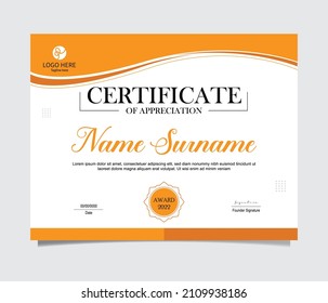 certificate design for your company 