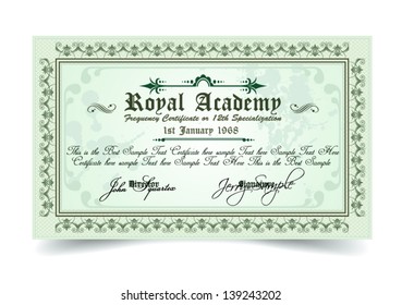 Certificate for differrent with a lot of details and filigrans. Regal and elegant design. Ready to use.