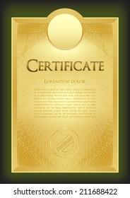 Certificate - Diploma - award, Background to create a base certificate, diploma, gift certificate, commemorative sheet menu for companies, hotels, shops, schools, educational agencies, space for brand