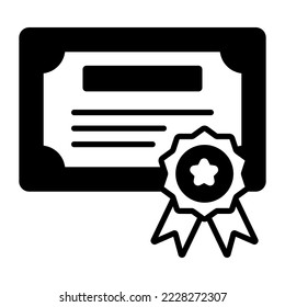 Certificate, diploma, certification Modern concepts flat design, Premium quality vector illustration concept. Vector symbol.