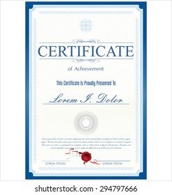 Certificate, Diploma of completion