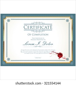 Certificate, Diploma of completion