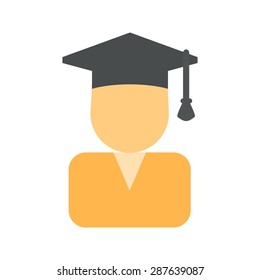 Certificate, diploma, convocation, degree icon vector image. Can also be used for education, academics and science. Suitable for use on web apps, mobile apps and print media.