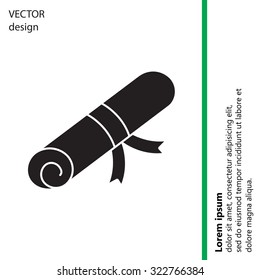 Certificate (diploma) icon