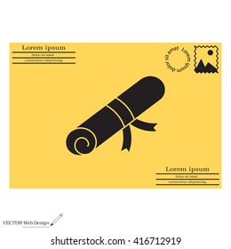 Certificate (diploma) icon