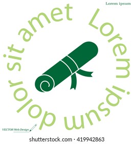 Certificate (diploma) icon