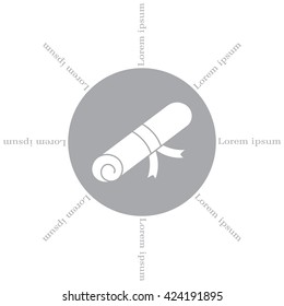Certificate (diploma) icon