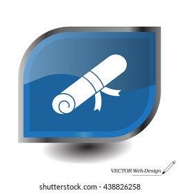 Certificate (diploma) icon