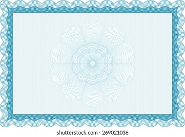 Certificate or diploma isolated border (frame)