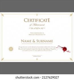 Certificate or diploma of modern design or gift certificate template