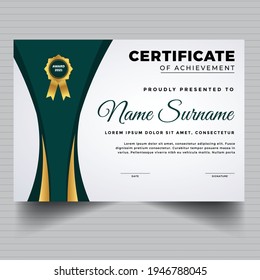 Certificate or diploma modern design template