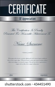 Certificate or diploma modern design template
