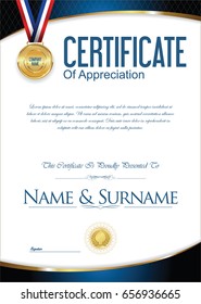 Certificate or diploma retro design collection