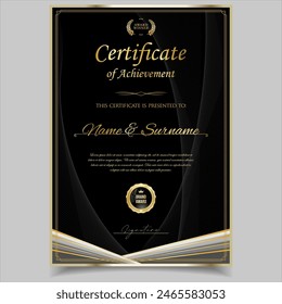 Certificate or diploma retro design template vector illustration 