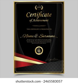 Certificate or diploma retro design template vector illustration 