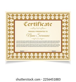 certificate or diploma retro frame vintage design