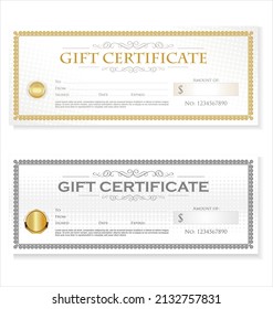 Certificate or diploma retro vintage design vector