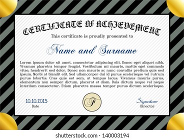 Certificate or diploma template