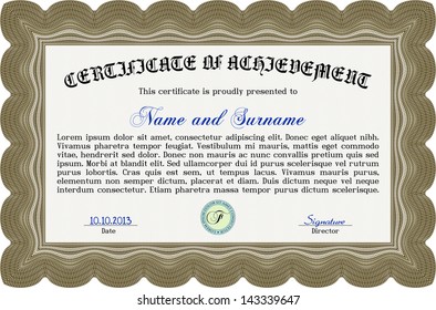 Plantilla de certificado o diploma