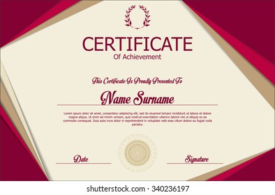 Certificate or diploma template