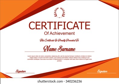 Certificate or diploma template