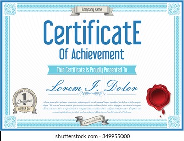 Certificate or diploma template