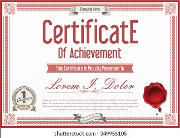 Certificate or diploma template