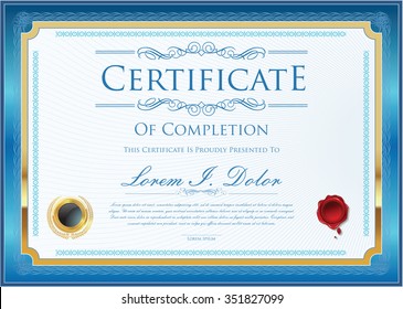 Certificate or diploma template