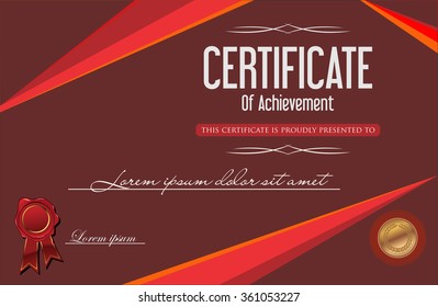 Certificate or diploma template