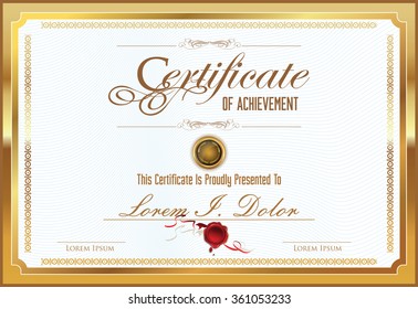 Certificate or diploma template