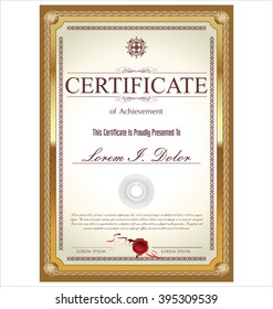 Certificate or diploma template
