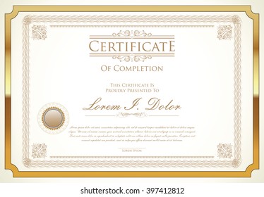 Certificate or diploma template