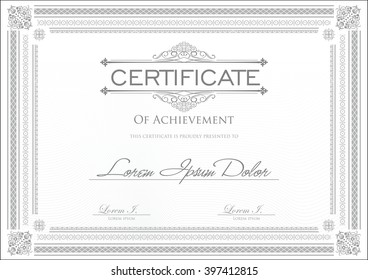 Certificate or diploma template