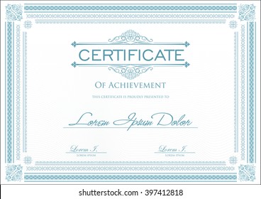 Certificate or diploma template