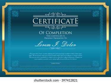 Certificate or diploma template