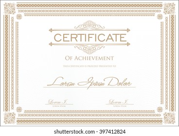 Certificate or diploma template