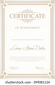 Certificate or diploma template