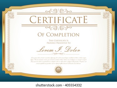 Plantilla de certificado o diploma