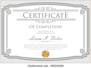 Certificate or diploma template