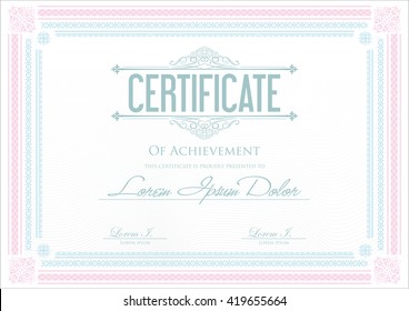 Certificate or diploma template 