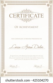 Certificate or diploma template 