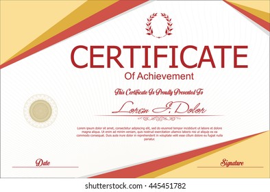 Certificate or diploma template