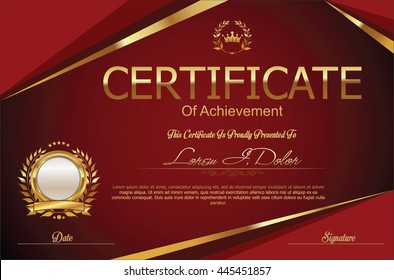 Certificate or diploma template
