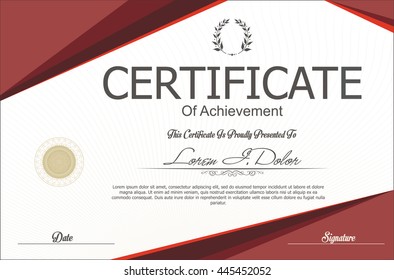 Certificate or diploma template