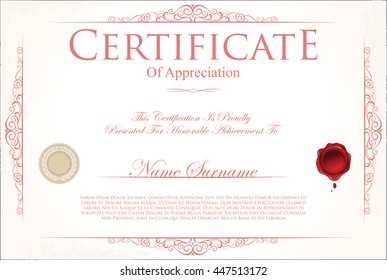 Certificate or diploma template