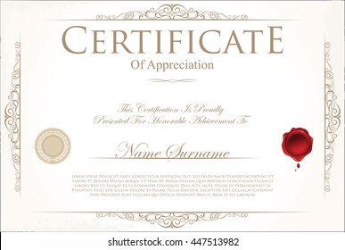 Certificate or diploma template