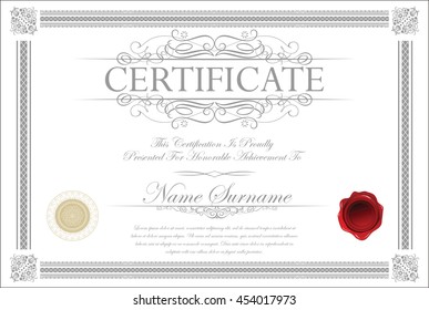 Certificate or diploma template