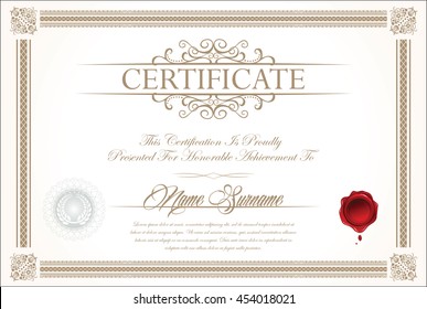 Certificate or diploma template