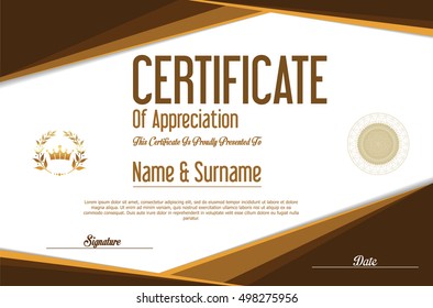 Certificate or diploma template